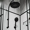 Кабина душевая Loranto CS-3008TM/W-90L, 88 х88 х204 см, черный профиль, левая купить в СОМ