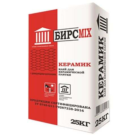 Клей для плитки БИРСMIX ОПТИМА , 25 кг купить в СОМ