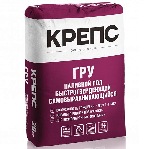 Ровнитель пола КРЕПС ГРУ, 20 кг купить в СОМ