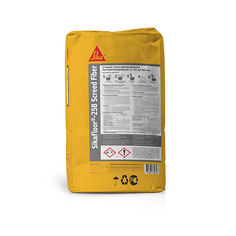 Ровнитель пола Sikafloor-258 Screed Fiber, 25 кг купить в СОМ