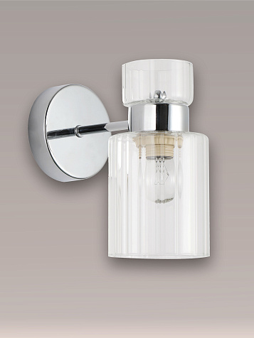 Бра Linvel LB 9477/1 Бигге Хром Е27 40W до 2 кв.м. купить в СОМ