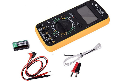 Мультиметр DT-9208А, 20А, 1000В, 200МОм купить в СОМ