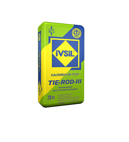 Наливной пол IVSIL TIE-ROD-III, гипсовый, финишный, 20 кг купить в СОМ