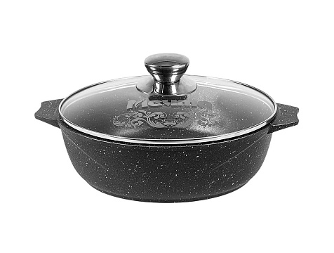 Жаровня Granit black 6л АП стеклянная крышка Мечта купить в СОМ