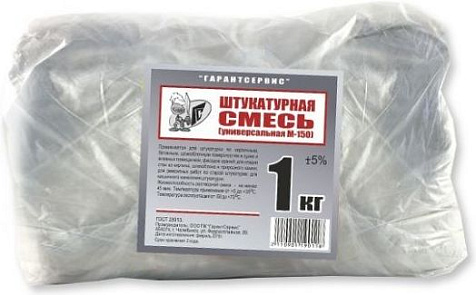 Смесь штукатурная цементная, 1,0кг купить в СОМ