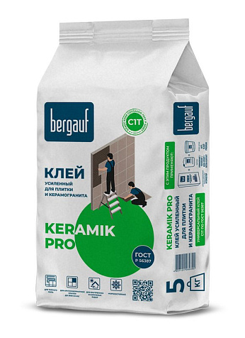 Клей для плитки Bergauf Keramik Pro , 5 кг купить в СОМ