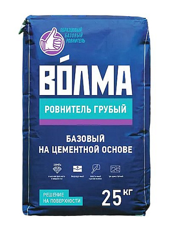 Ровнитель пола ВОЛМА цементный грубый, 25кг купить в СОМ