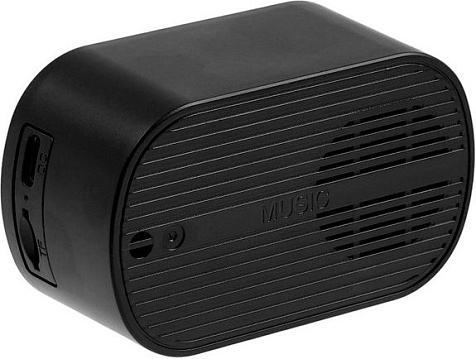 Будильник электронный USB, Bluetooth карта памяти чёрный купить в СОМ