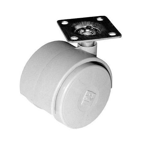 Опора колесная с пятой, поворотная, серая 50мм купить в СОМ