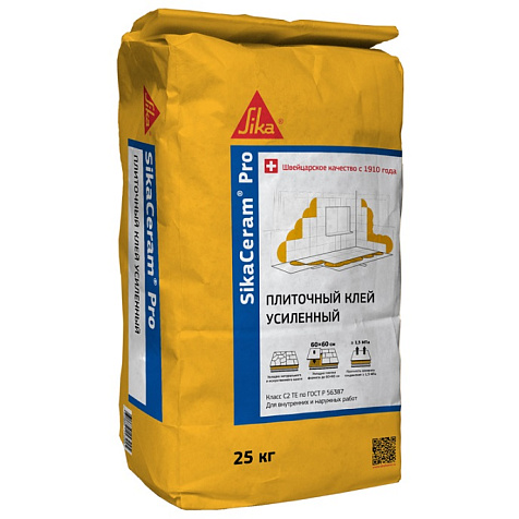 Клей для плитки Sika Ceram Pro, 25 кг купить в СОМ