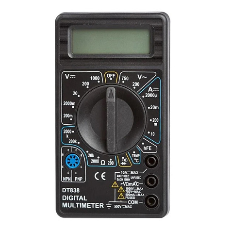 Мультиметр DT-838, 10А, 1000В, 2МОм купить в СОМ