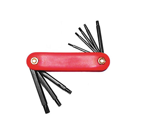 Набор ключей имбусовых FIT, TORX, Т9-Т40, пласт. держатель, 8 предметов, CrV купить в СОМ