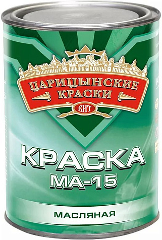 Краска масляная МА-15 Царицынские краски, ярко-зеленая, 0.8 кг купить в СОМ