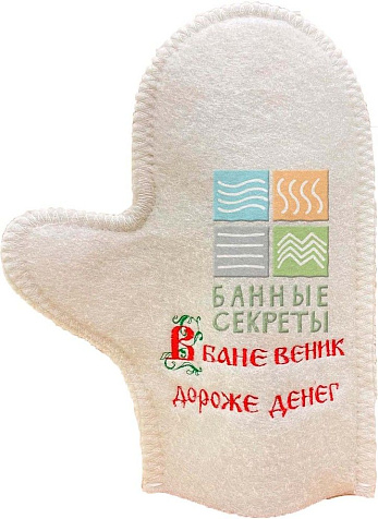 Варежка банная В бане веник дороже денег Банные секреты купить в СОМ