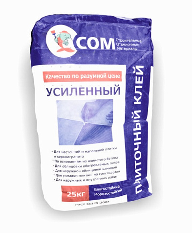 Клей для плитки Сом Усиленный , 25 кг купить в СОМ