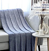 Плед Home Jalon Соты 150х200 сине-серый купить в СОМ