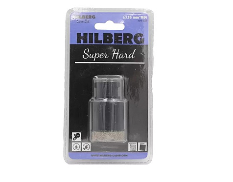 Коронка алмазная по керамограниту для УШМ Hilberg Super Hard, 35x35мм купить в СОМ