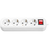 Удлинитель ОНЛАЙТ OPE-S-04-200-ESC-3x1  4 гн, 2 м, СЗ, с выключ, 16А, IP20, белый купить в СОМ