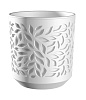 Кашпо Leaves белый-белый 4л купить в СОМ