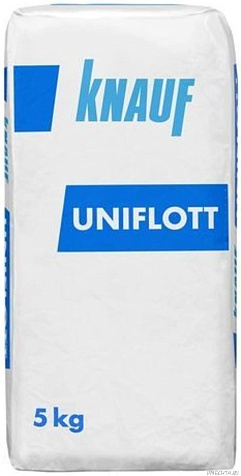 Шпатлевка гипсовая финишная KNAUF Uniflott, 5 кг купить в СОМ
