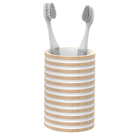Стакан для зубных щеток Fora Spiral FOR-SPL044NAT купить в СОМ