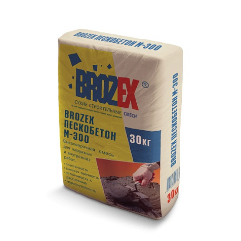 Смесь универсальная Brozex М300 Пескобетон, 30 кг купить в СОМ