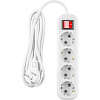 Удлинитель ОНЛАЙТ OPE-S-04-200-ESC-3x1  4 гн, 2 м, СЗ, с выключ, 16А, IP20, белый купить в СОМ