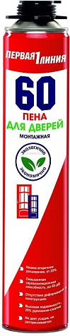 Пена монтажная Первая линия, профессиональная, для дверей, 720 гр купить в СОМ