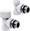 Набор термостатический для радиатора угловой 1/2" М30х1.5 белый Royal Thermo Design купить в СОМ