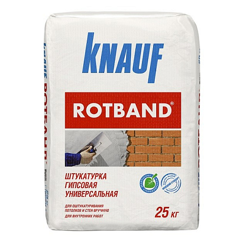 Штукатурка гипсовая Knauf ROTBAND ,25 кг купить в СОМ