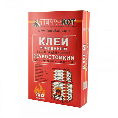 Клей жаростойкий усиленный Терракот, 25 кг купить в СОМ
