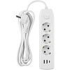 Удлинитель ОНЛАЙТ OPE-USB-03-300-ESC-3  3 гн, 2гн USB-A,1гн USB-С, 3 м, выкл  СЗ 10А IP20 белый купить в СОМ