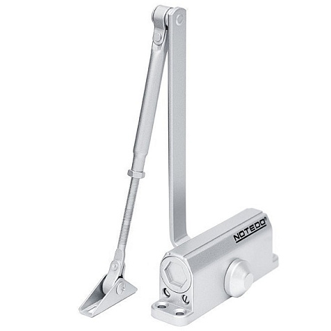 Доводчик дверной Notedo DC-060 Silver, до 80 кг, серебро купить в СОМ