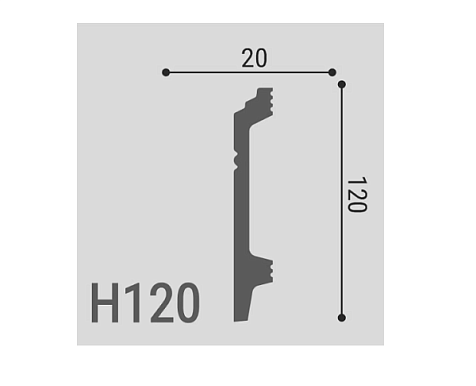 Плинтус напольный XPS Polymer H 1 60х13х2000мм купить в СОМ