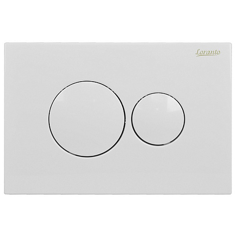 Кнопка для инсталляции Loranto Prestige 7510, белый глянец, круглая купить в СОМ