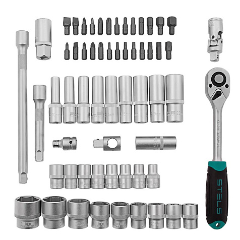 Набор инструмента STELS, 1/2", 60 предметов купить в СОМ