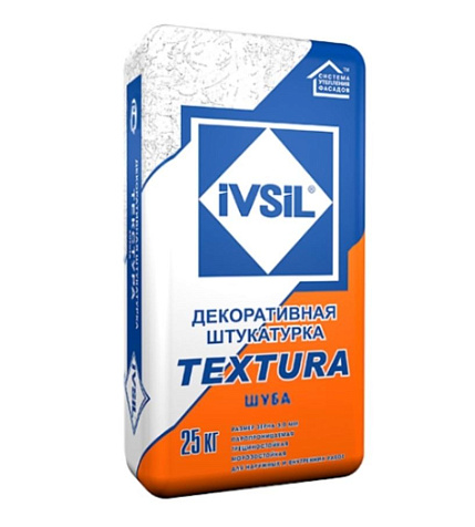 Штукатурка IVSIL TEXTURA Шуба, 2мм, 25кг купить в СОМ