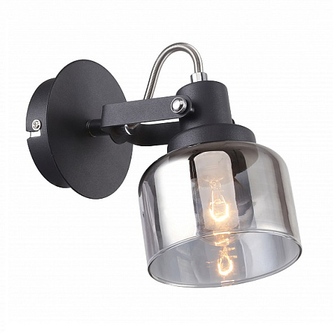 Бра Linvel LB9324/1 Приор, черный/хром, Е14, 40Вт купить в СОМ
