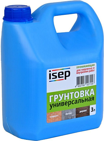 Грунтовка универсальная ИСЕП-Колор, 3 л купить в СОМ
