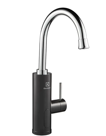 Кран мгновенного нагрева воды Electrolux Taptronic, черный купить в СОМ