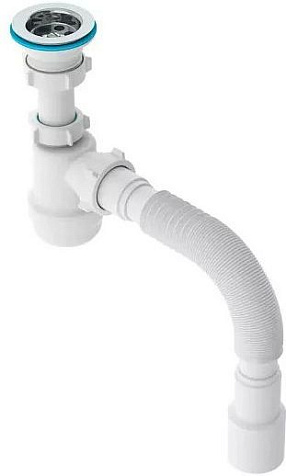 Гофросифон для мойки AquaKratos 1 1/4 х40/50 L=0.9 м винт 80 мм купить в СОМ