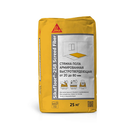 Ровнитель пола Sikafloor-258 Screed Fiber, 25 кг купить в СОМ