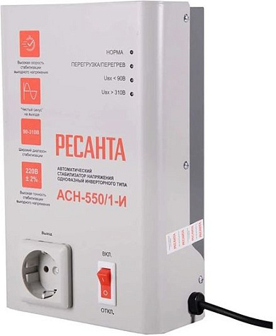 Стабилизатор Ресанта АСН-550/1-И купить в СОМ