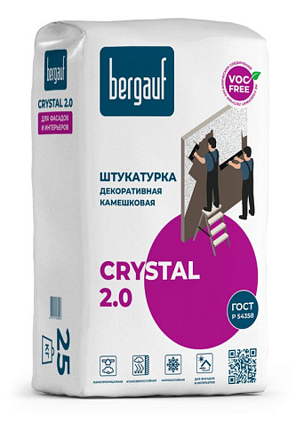 Штукатурка декоративная Bergauf CRYSTAL , 25 кг купить в СОМ