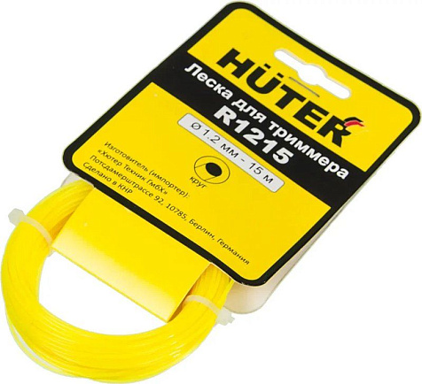 Леска для триммера HUTER круглая 1.2мм, 15м купить в СОМ