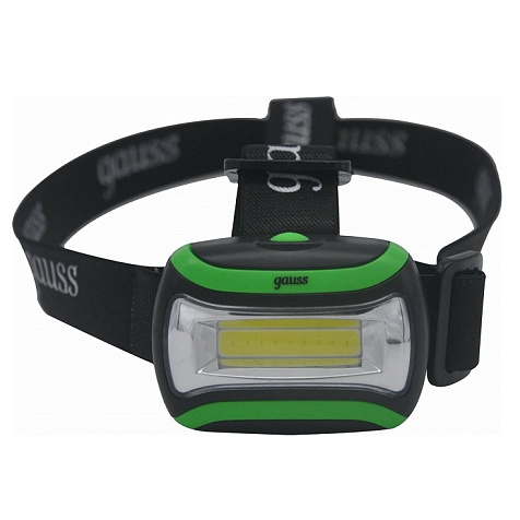 Фонарь налобный Gauss  GFL307, 3W 180lm 3xААА LED купить в СОМ