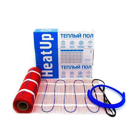 Мат нагревательный (теплый пол) HeatUp, 0.5 кв.м.(0.5х1м), 75Вт купить в СОМ