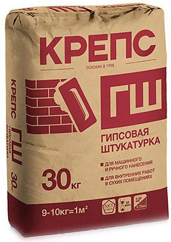 Штукатурка гипсовая Крепс ГШ, 30 кг купить в СОМ