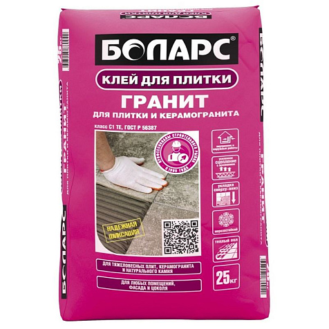 Клей для плитки БОЛАРС ГРАНИТ, 25 кг купить в СОМ