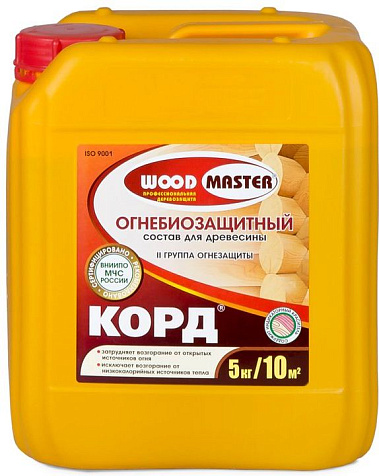 Состав огнебиозащитный Woodmaster Корд, 5 кг купить в СОМ